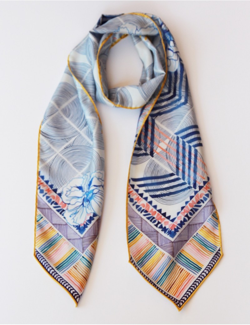 Maehama light blue sash scarf - packshot