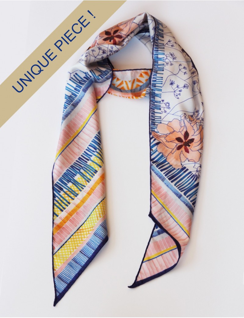 Marmaris blue sash scarf (unique) - packshot