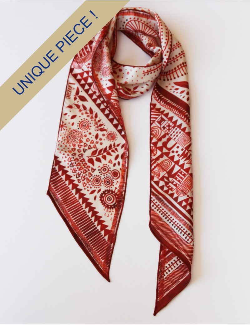 Dobreć sash scarf brick red (unique)  - packshot