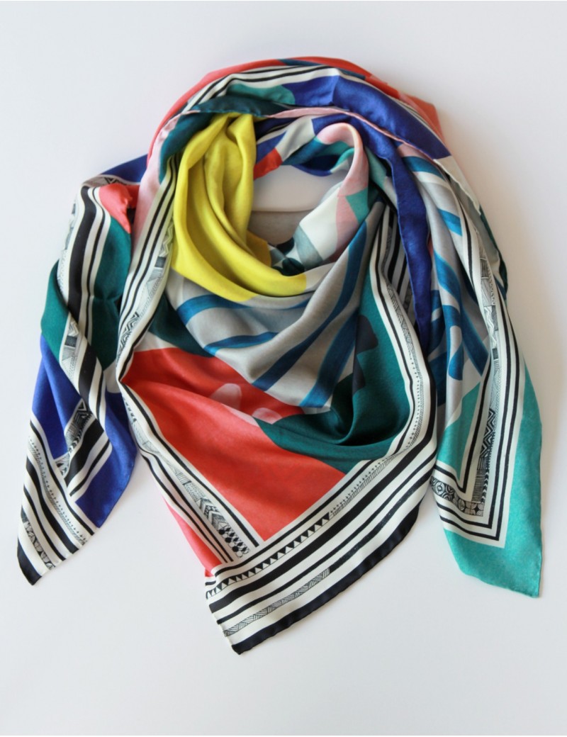Tulum blue scarf 135 - packshot